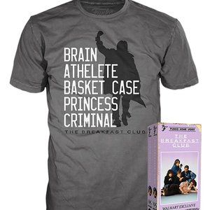 THE BREAKFAST CLUB Tee Shirts FUNKO VHS box (2019)